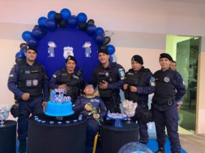 Guarda Civil Municipal de Tefé realiza sonho de criança no dia do aniversário.