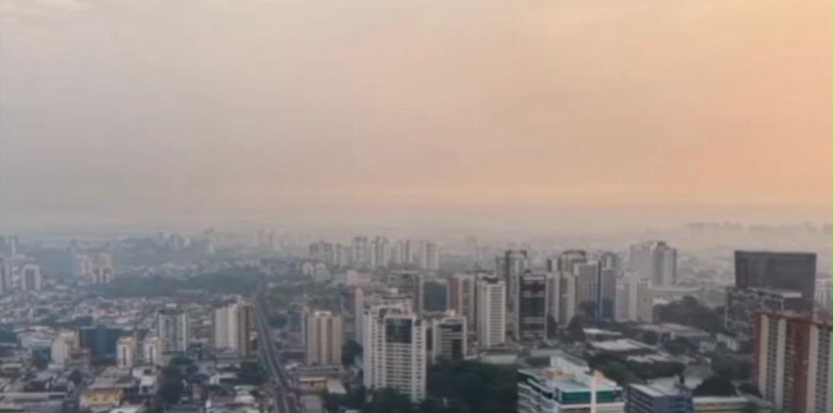 Manaus registra qualidade do ar ‘péssima’ em várias zonas devido à fumaça